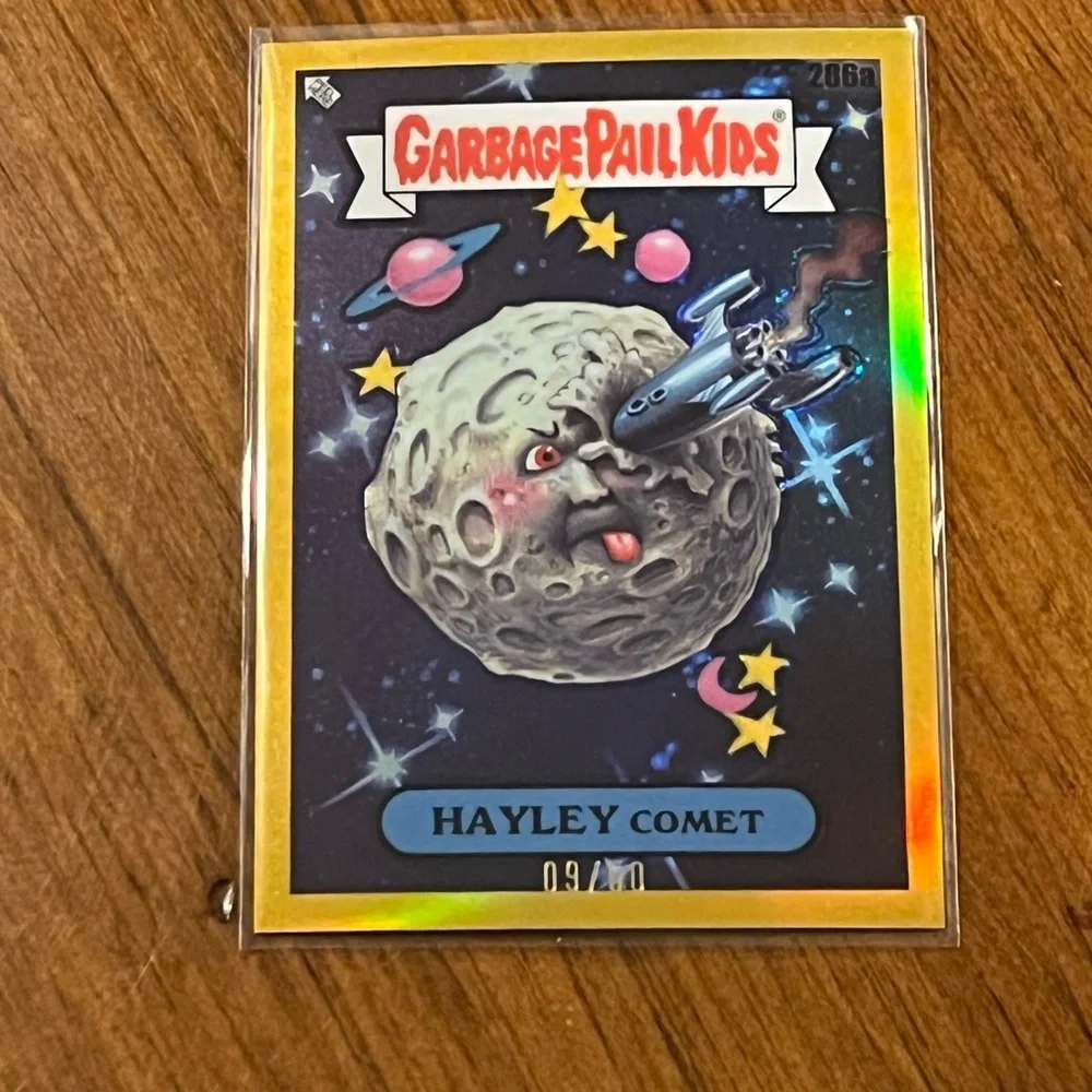 Garbage Pail Kids Chrome 2024 Series 7 Hayley Comet 286A Gold Refractor 9/50_2